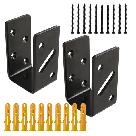 metal brackets for baring door|2x4 door bar brackets.